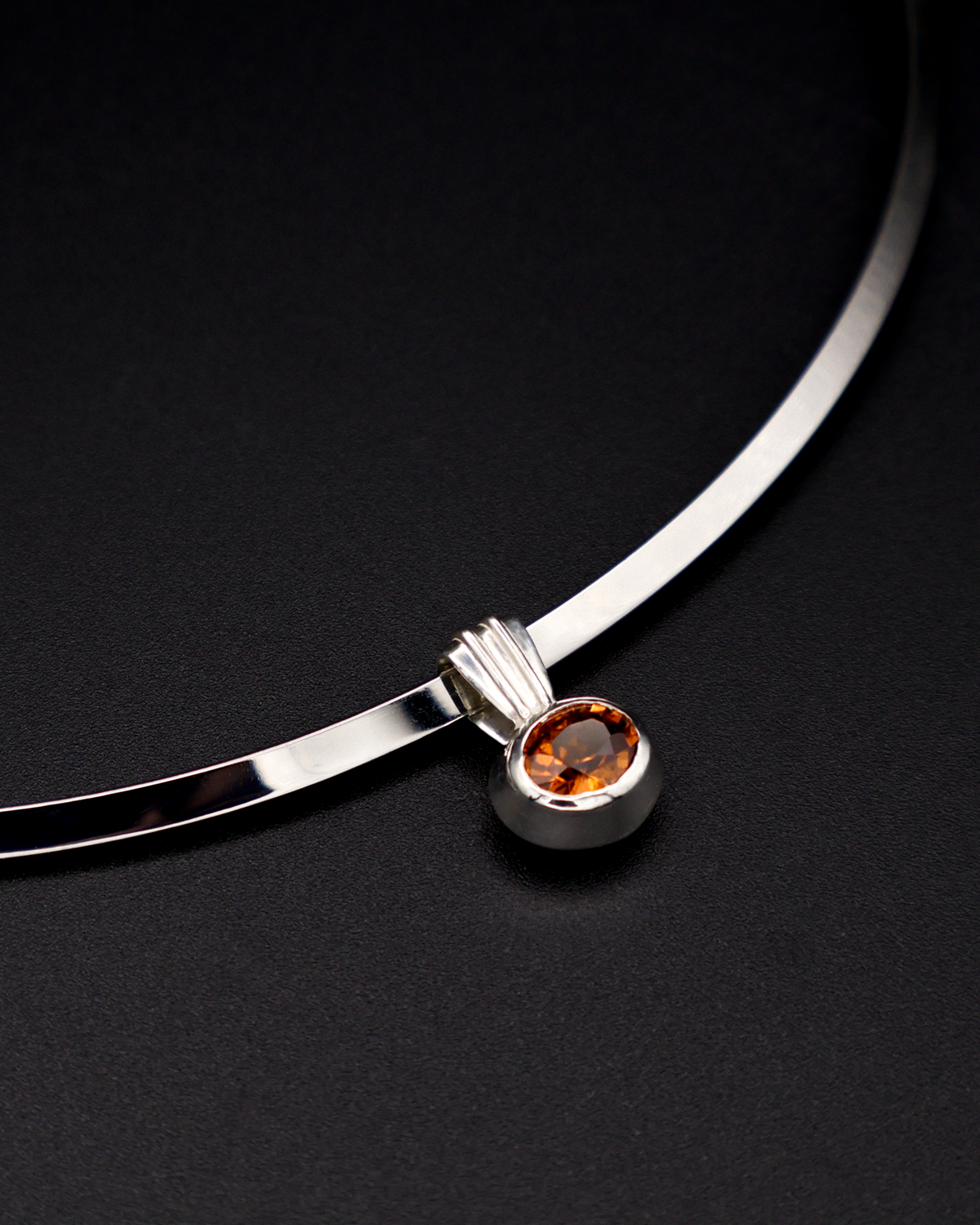 THE ONLY PENDANT - HESSONITE GARNET