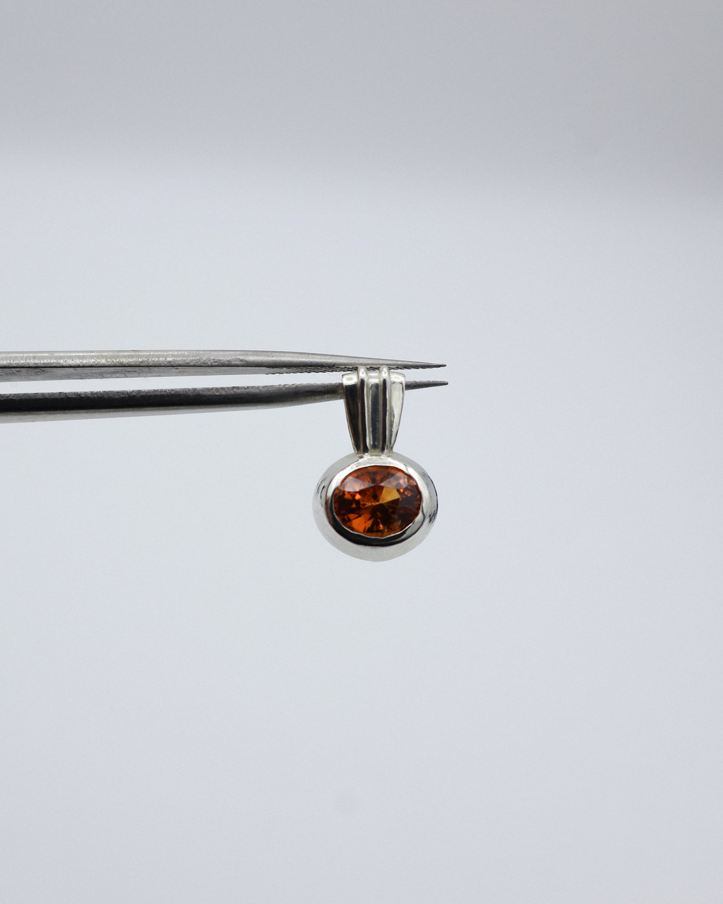 THE ONLY PENDANT - HESSONITE GARNET