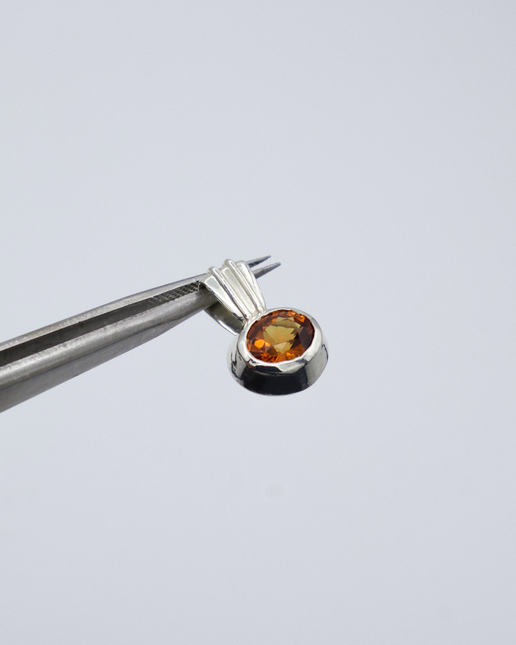 THE ONLY PENDANT - HESSONITE GARNET